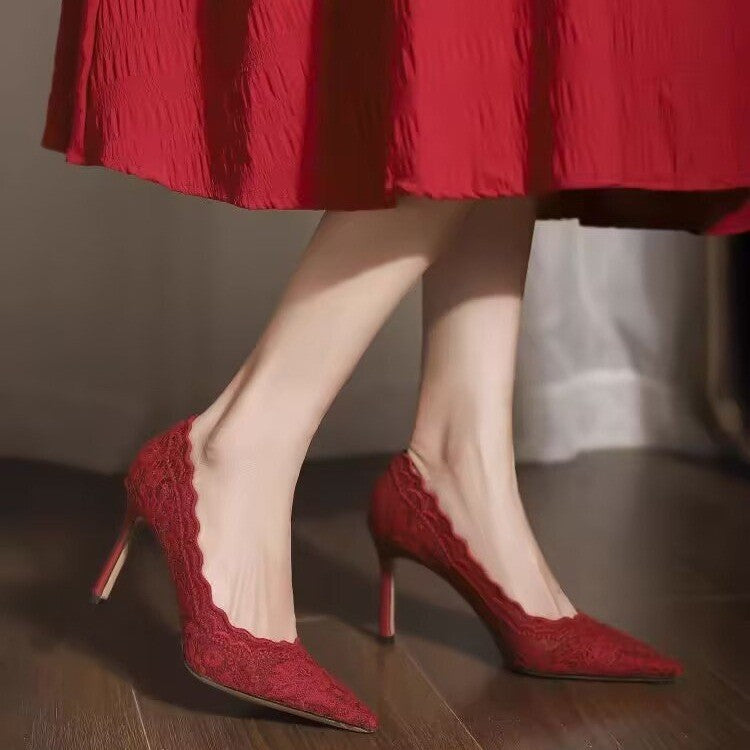 Escarpins Élégance en Dentelle
