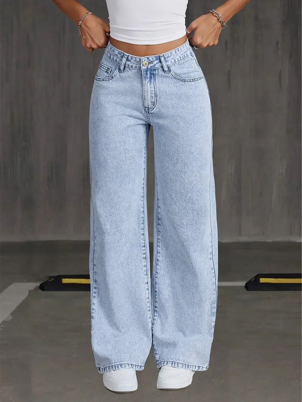 Jean Wide Leg Taille Haute