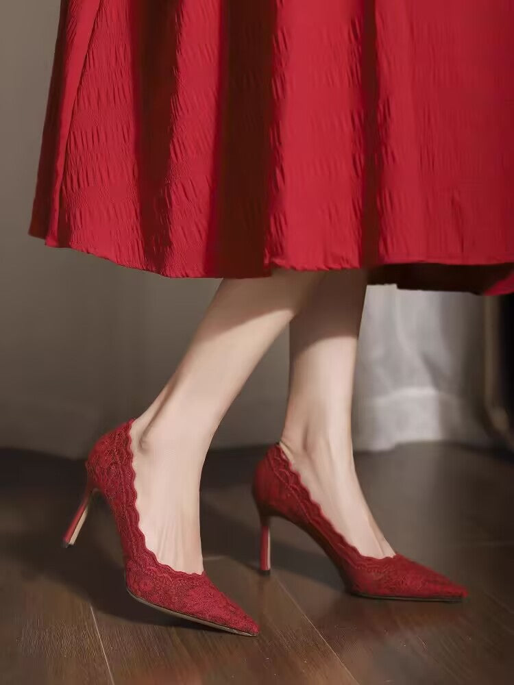 Escarpins Élégance en Dentelle