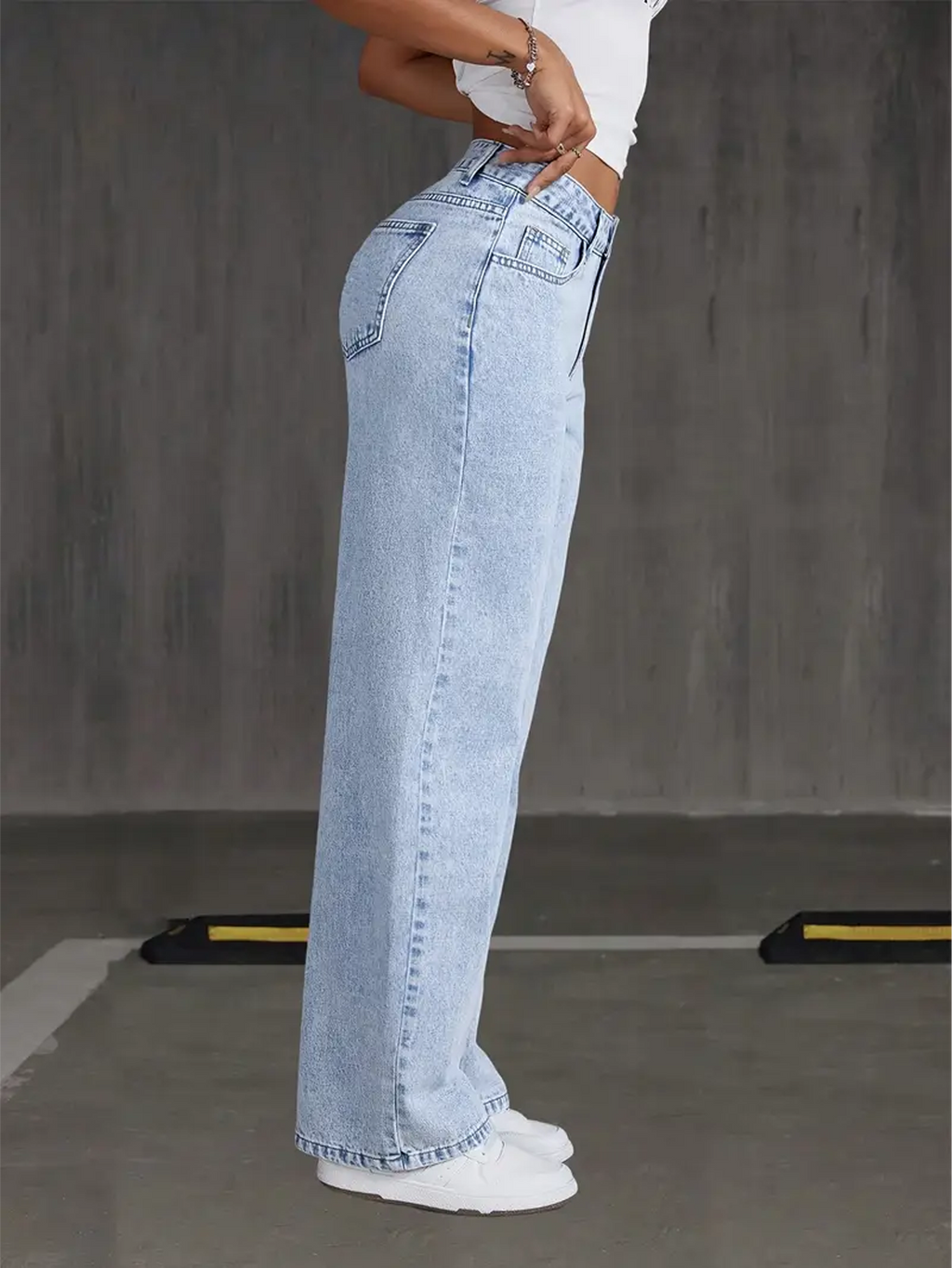 Jean Wide Leg Taille Haute